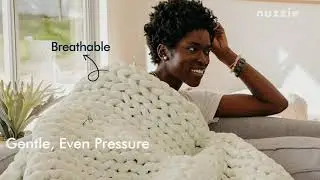 Nuzzie - The Beadless Weighted Blanket Always Even, Breathable & Cozy
