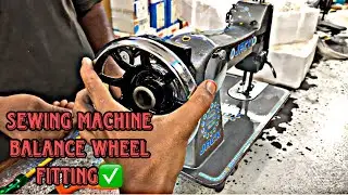 Sewing Machine Balance Wheel Fitting✅ #sewingmachine #wheelfitting #sewingmachinerepairs
