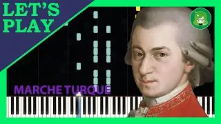 Marche Turque by Wolfgang Amadeus Mozart [Synthesia Piano Tutorial - Let's Play]