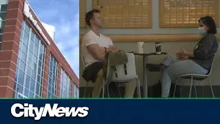 First day without masks at MacEwan University