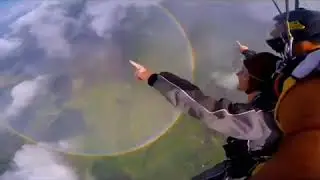 Entire Rainbow from Sky Filmed - It's Round! Beautiful Awe Inspiring Video