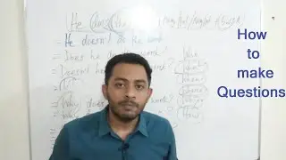 How To Make WH-Ques. || Part -1|| Present Ind. Tense || Tridip Sir || English Grammar Tutorial