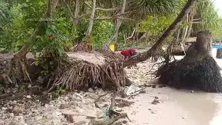 suasanah homestay di pantai pngir  laut