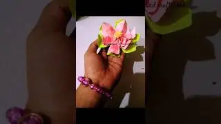 how to make easy🤌🤌 beautiful pink lotus🌷 🥰