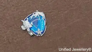 Sterling Silver Plated Sea Turtle Starfish Heart Pendant Necklace UK Ship B28