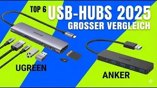 TOP 6 USB Hubs 2025 | Anker, UGREEN, Acer in a comprehensive comparison