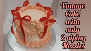 Vintage cake decorating by Hanzala Delights | Easy Vintage style Cake Decorations.