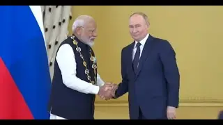 Russian President Putin Confers Russia's Highest Award, Order of St. Andrew, to PM Narendra Modi