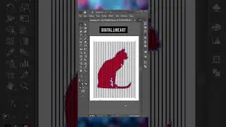 🎨 Create Stunning Digital Line Art in Illustrator FAST! #shorts #trending #viral #illustration
