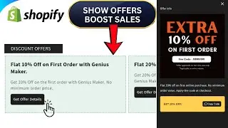 Show Discount Offers on Shopify Product Pages | Sliding Offer Details for Free