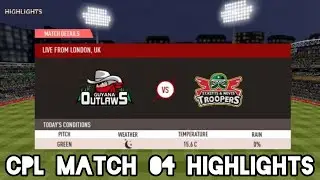 Brilliant brangon 56 Runs | Cpl Match 04 GAW Vs STKNP Highlights | Real Cricket 20 gameplay |