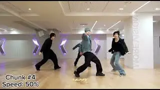 Saucin’ LNGSHOT chunked mirrored dance practice + recaps