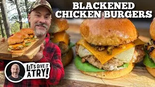 Blackened Chicken Burger on the Blackstone Griddle