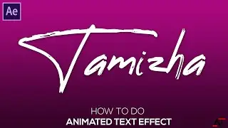 How to make a Animated text in After Effect's | Angry Tamizha |