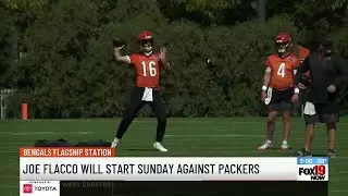 Joe Flacco makes Bengals practice debut; Flacco will start vs Packers