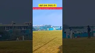 Sister dismisses her brother in cricket match | #shorts #cricket #bcci