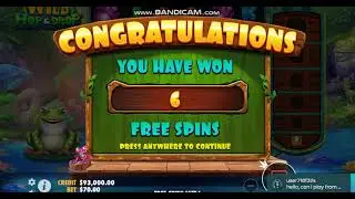 Wild Hop & Drop Slot! Bonus Games! MEGA WIN! #slot #casino #jackpot