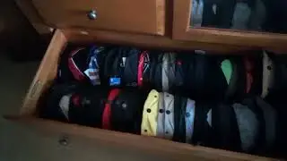 Checking out all the storage containers of my hat collection. 4/21/2024