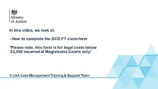 How to complete the DCO Fastrak claim form