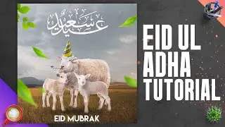 Bakra Eid  Design | Eid Ul Adha  Social Media Post 2020 in Photoshop Tutorial