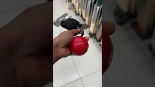 Indoor Training hanging ball TRB 500 precision practice red with Black rope