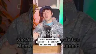 5 Schritt Anleitung f&uuml;r 1000% Memecoins! 🤫