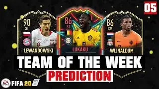 FIFA 20 | TEAM OF THE WEEK 5 PREDICTION 😱🔥| FT. LUKAKU, LEWANDOWSKI, WIJNALDUM... etc