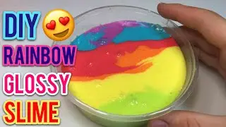 DIY Thai Rainbow slime Super Glossy Slime | soft colors Rainbow Slime, ASMR Slime