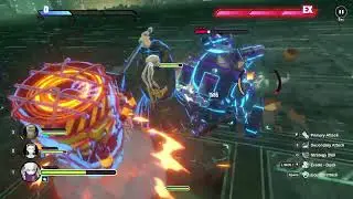 Tribe Nine Level 18 Elite Enemy Encounter! Intense Fight!! Enoki Yukigaya, Minami Oi, Roku Saigo