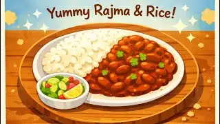Rajma Rice Recipe | Kids animated cooking | Fun Food Video