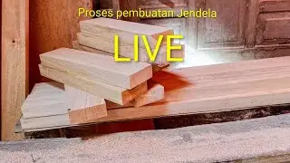 Bagass Putrha cenel sedang live sekarang! Lanjut Membuat bahan Jendela #woodworking