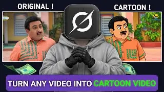 Turn Any YouTube Video Into Cartoon Video For Free | Cartoon Video Kaise Banaye | Cartoon Video Edit