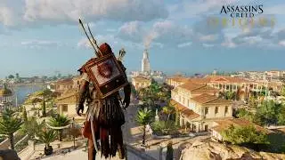[4K] Relaxing Stroll in Alexandria Egypt in 38 BC | AC Origins Ambience & ASMR
