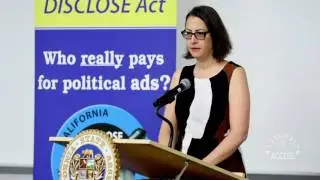 Assemblymember Friedman Speaks at DISCLOSE Act Kickoff