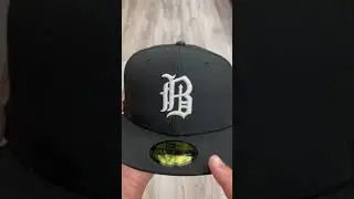 Birmingham Barons Southern League Patch New Era 59Fifty Fitted Hat Black Pink Under Brim