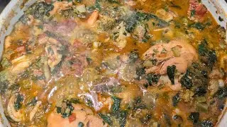 Cooking African Vegetable Soup My Way 😜💕 #souprecipe  #africanfood  #cooking 