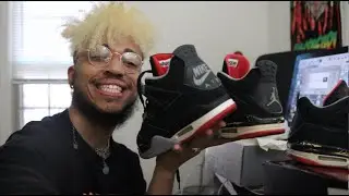 1999 AIR JORDAN BRED 4 REVIEW  | 2008 CDP PACK VS 1999 BRED 4 | COMPARISON