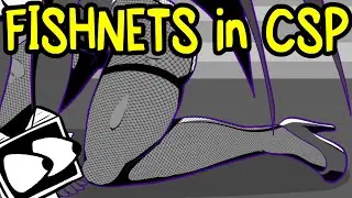 [TUTORIAL] Fishnet Brushes in Clip Studio Paint!