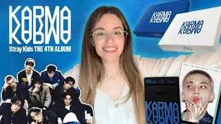 💙 UNBOXING STRAY KIDS 'KARMA' ALBUM | set standard, accordion e compact ver.