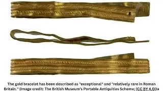 Boy finds Roman-era gold military bracelet while walking dog in UK