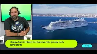 Llegó a Puerto Madryn desde las Malvinas el crucero más grande de la temporada