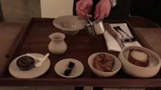 Onion dish in the nordic 2 Michelin starred restaurant AOC, Copenhagen