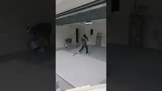 Epoxy Garage floor with Polymeric Flakes and Polyaspartic installation in Miami Florida