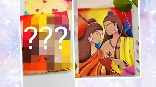 Day 1/30 Drawing #challenge | #Ramnavami special | recreating abstract painting of@ShivangiSah7