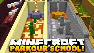 Minecraft PARKOUR SCHOOL! (36 Stages of Parkour!) | w/ PrestonPlayz & LandonMC