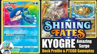 KYOGRE Amazing Rare : 1 Attack = 6 Prizes! Deck Profile & PTCGO gameplay (Pokemon Vivid Voltage)