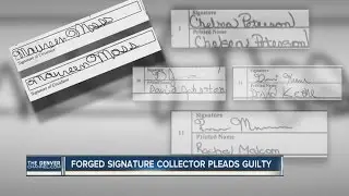 Forged signature collector pleads guilty