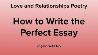 Write the Perfect Poetry Essay
