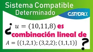 Combinación Lineal - Sistema Compatible Determinado