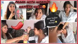 prank on my sister 🤣🔥with world hottest chips 🔥🌶/ jolo chips prank / Aashi gurjar